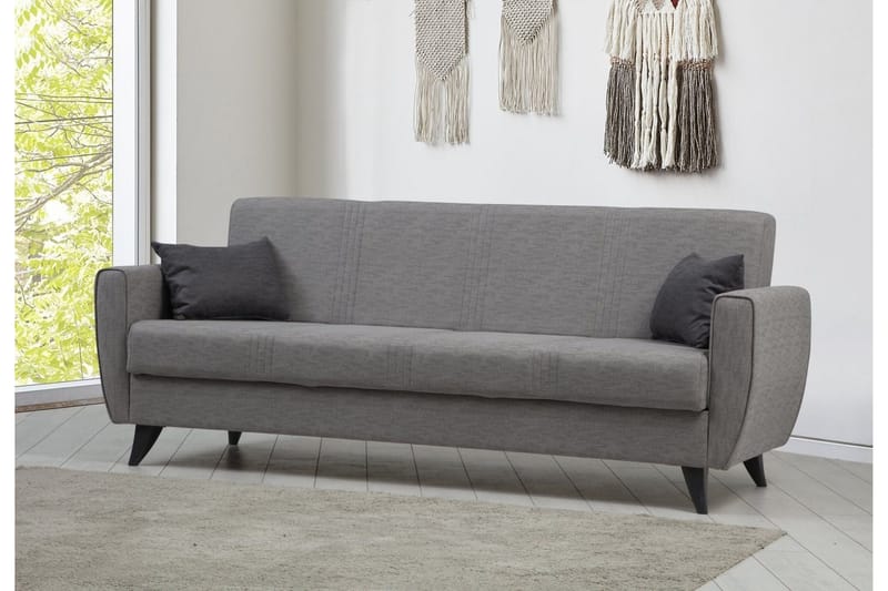 Dewan Sovesofa 3-seter - Lys grå - Møbler - Sofaer - Sovesofaer - 3 seters sovesofa