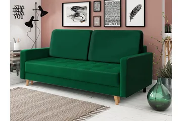 Eirado 3-seters Sovesofa - Grønn - Møbler - Sofaer - Sovesofaer - 3 seters sovesofa