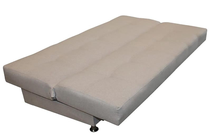 Enduro 3-seters Rektangulær Sovesofa 120x195 cm med Oppbevaring i Stoff - Grå - Møbler - Sofaer - Sovesofaer - 3 seters sovesofa