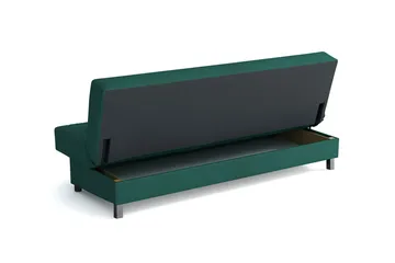 Enduro 3-seters Sovesofa 117x193 cm med Oppbevaring i Stoff - Antrasitt - Møbler - Sofaer - Sovesofaer - 3 seters sovesofa