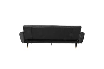 Falun Bäddsoffa 214x83 cm Gr å Sammet Grey - Møbler - Sofaer - Sovesofaer - 3 seters sovesofa