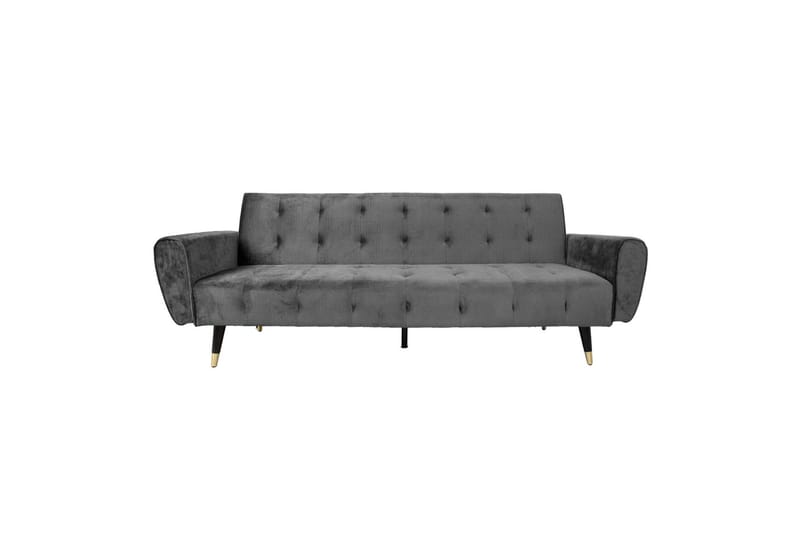 Falun Bäddsoffa 214x83 cm Grå Sammet Grey
