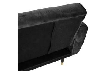 Falun Bäddsoffa 214x83 cm Grå Sammet Grey - Møbler - Sofaer - Sovesofaer - 3 seters sovesofa