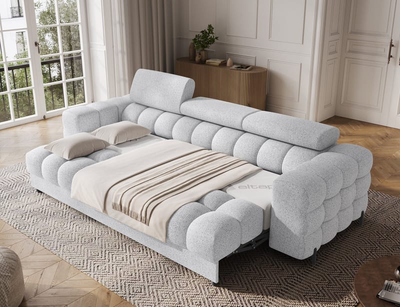 Festello 3-seters boblete sovesofa - Coralline 01 - Møbler - Sofaer - Sovesofaer - 3 seters sovesofa
