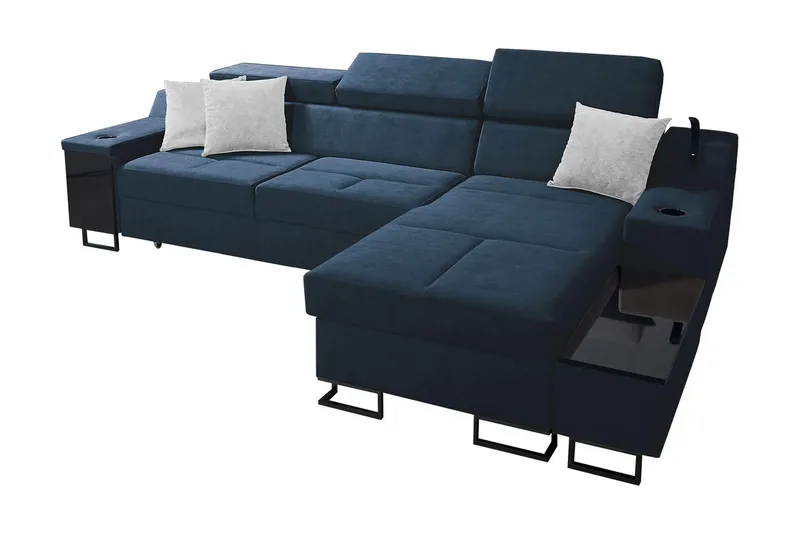 3-seters Sovesofa Høyre, Blå