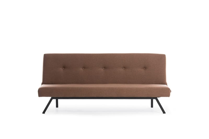 Hetalia 3-seter Rektangulær Sovesofa 102x180 cm i Stoff - Brun - Møbler - Sofaer - Sovesofaer - 3 seters sovesofa