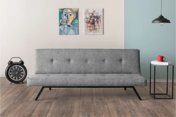 Hetalia 3-seter Sovesofa 102x180 cm i Stoff - Grå - Møbler - Sofaer - Sovesofaer - 3 seters sovesofa