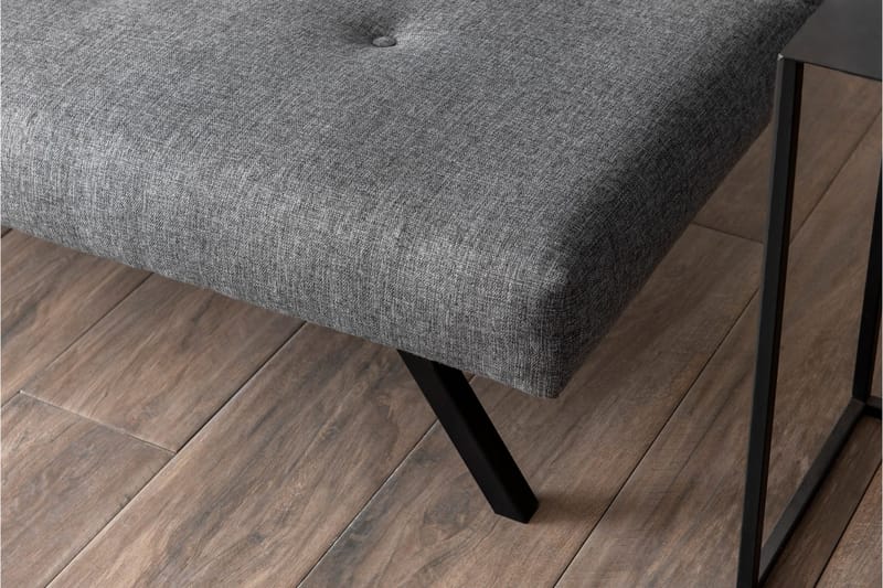 Hetalia 3-seter Sovesofa 102x180 cm i Stoff - Grå - Møbler - Sofaer - Sovesofaer - 3 seters sovesofa