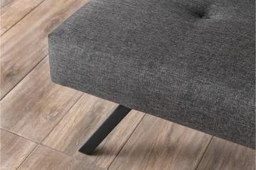 Hetalia 3-seters Langsgående Sovesofa 102x180 cm i Stoff - Mørkegrå - Møbler - Sofaer - Sovesofaer - 3 seters sovesofa