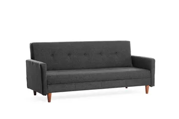 Hiko 3-seter Sovesofa 102x180 cm i Stoff - Antrasitt - Møbler - Sofaer - Sovesofaer - 3 seters sovesofa