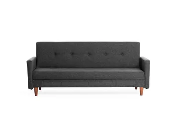 Hiko 3-seter Sovesofa 102x180 cm i Stoff - Antrasitt - Møbler - Sofaer - Sovesofaer - 3 seters sovesofa