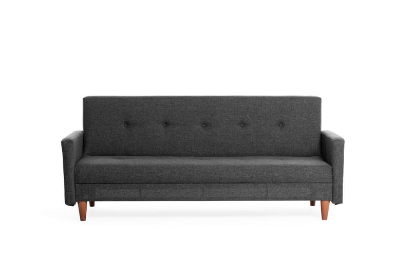 Hiko 3-seter Sovesofa 102x180 cm i Stoff - Antrasitt - Møbler - Sofaer - Sovesofaer - 3 seters sovesofa