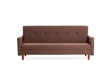 Hiko Sovesofa - Brun - Møbler - Sofaer - Sovesofaer - 3 seters sovesofa