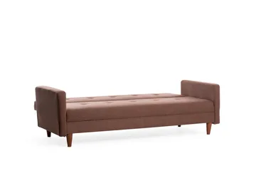 Hiko Sovesofa - Brun - Møbler - Sofaer - Sovesofaer - 3 seters sovesofa