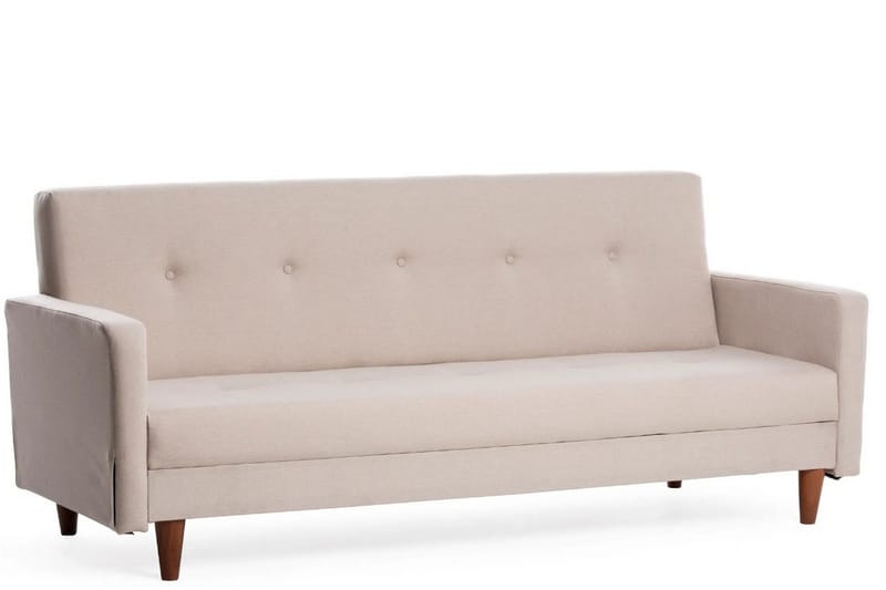 Hiko Sovesofa - Cream - Møbler - Sofaer - Sovesofaer - 3 seters sovesofa
