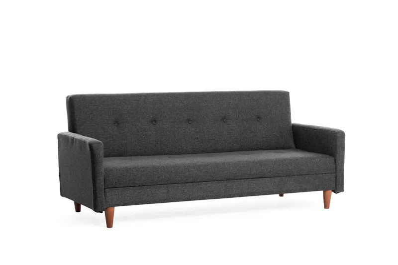 Hiko Sovesofa - Mørkegrå - Møbler - Sofaer - Sovesofaer - 3 seters sovesofa