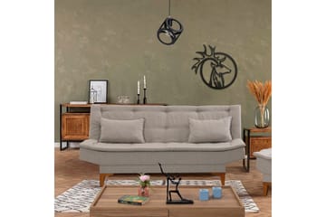 Hunterville Sovesofa 3-seters 106x186 - Krem - Møbler - Sofaer - Sovesofaer - 3 seters sovesofa