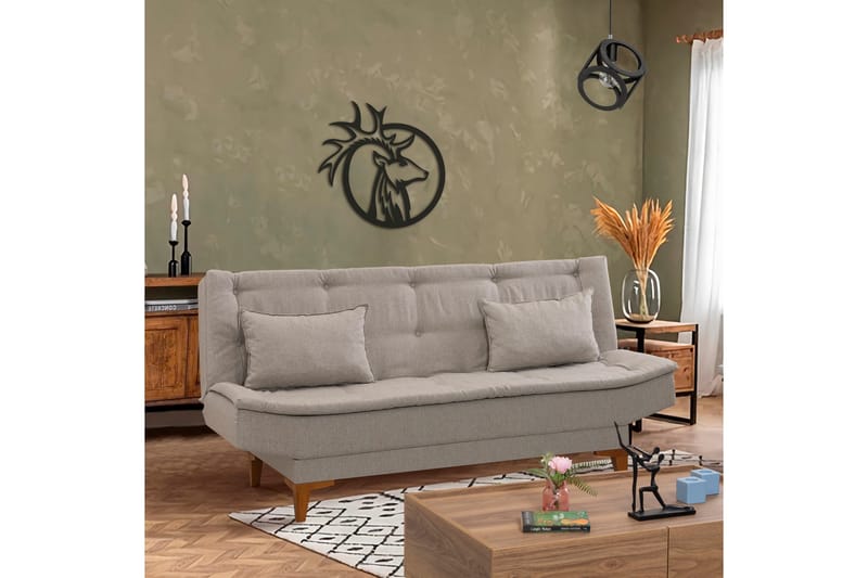 Hunterville Sovesofa 3-seters 106x186 - Krem - Møbler - Sofaer - Sovesofaer - 3 seters sovesofa