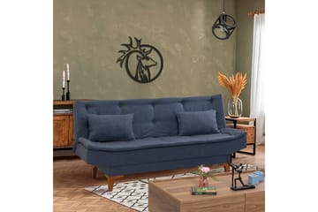 Hunterville Sovesofa 3-seters 106x187 - Mørkeblå - Møbler - Sofaer - Sovesofaer - 3 seters sovesofa