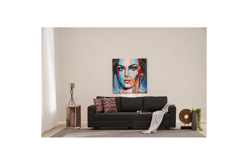 3-seters sovesofa Iroulport Antrasitt - Antrasitt - Møbler - Sofaer - Sovesofaer - 3 seters sovesofa