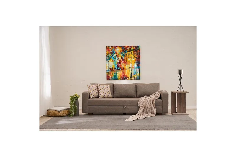 3-seters sovesofa Iroulport Arzilla Brun - Brun - Møbler - Sofaer - Sovesofaer - 3 seters sovesofa