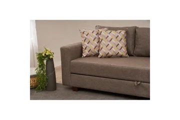 3-seters sovesofa Iroulport Arzilla Brun - Brun - Møbler - Sofaer - Sovesofaer - 3 seters sovesofa