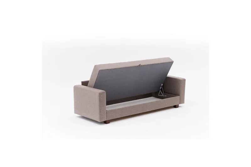 3-seters sovesofa Iroulport Arzilla Brun - Brun - Møbler - Sofaer - Sovesofaer - 3 seters sovesofa