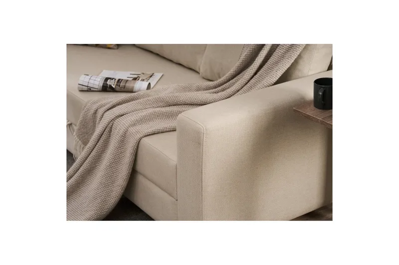 3-seters sovesofa Iroulport Arzilla Krem - Krem - Møbler - Sofaer - Sovesofaer - 3 seters sovesofa