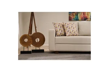 3-seters sovesofa Iroulport Arzilla Krem - Krem - Møbler - Sofaer - Sovesofaer - 3 seters sovesofa