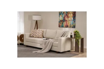 3-seters sovesofa Iroulport Arzilla Krem - Krem - Møbler - Sofaer - Sovesofaer - 3 seters sovesofa