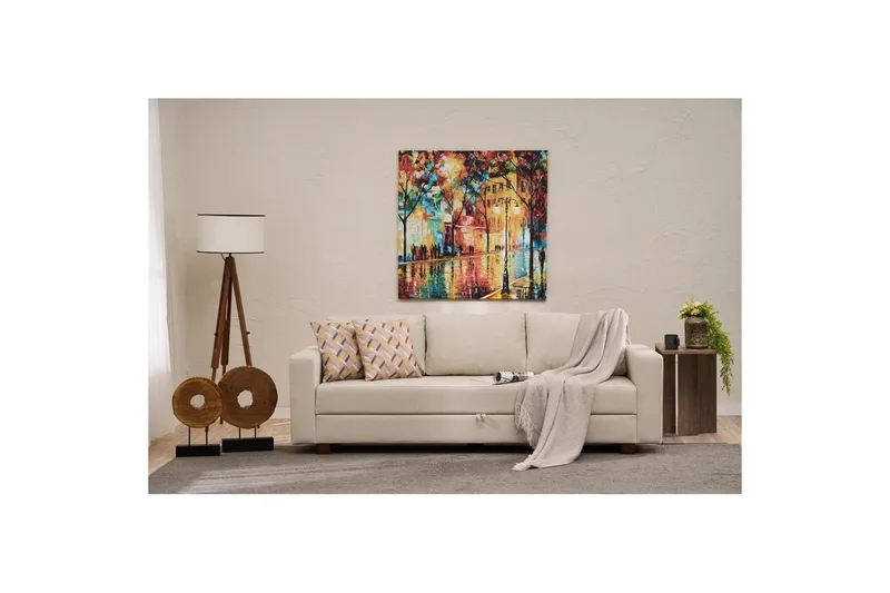 3-seters sovesofa Iroulport Arzilla Krem - Krem - Møbler - Sofaer - Sovesofaer - 3 seters sovesofa