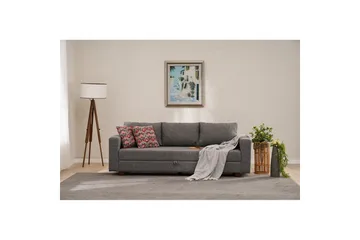 3-seters sovesofa Iroulport Grå - Grå - Møbler - Sofaer - Sovesofaer - 3 seters sovesofa