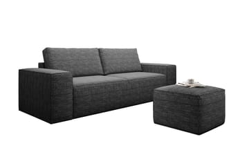 Kamli Sovesofa 3-seters med Oppbevaring - Mørkegrå - Møbler - Sofaer - Sovesofaer - 3 seters sovesofa