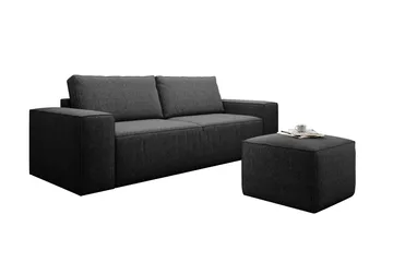 Kamli Sovesofa 3-seters med Oppbevaring - Mørkegrå - Møbler - Sofaer - Sovesofaer - 3 seters sovesofa