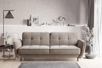 Katsuya Sovesofa 3-seters - Beige - Møbler - Sofaer - Sovesofaer - 3 seters sovesofa