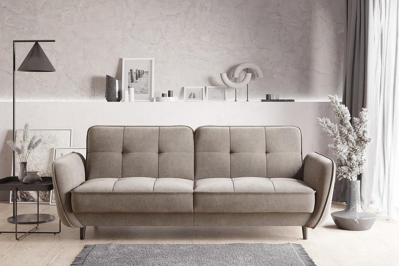 Katsuya Sovesofa 3-seters - Beige - Møbler - Sofaer - Sovesofaer - 3 seters sovesofa