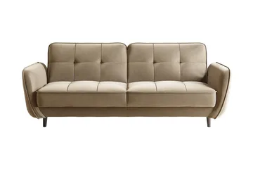 Katsuya Sovesofa 3-seters - Gul/Beige - Møbler - Sofaer - Sovesofaer - 3 seters sovesofa