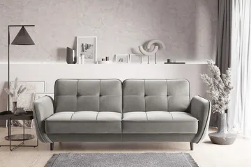 Katsuya Sovesofa 3-seters - Lysegrå - Møbler - Sofaer - Sovesofaer - 3 seters sovesofa