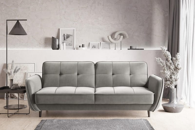 Katsuya Sovesofa 3-seters - Lysegrå - Møbler - Sofaer - Sovesofaer - 3 seters sovesofa