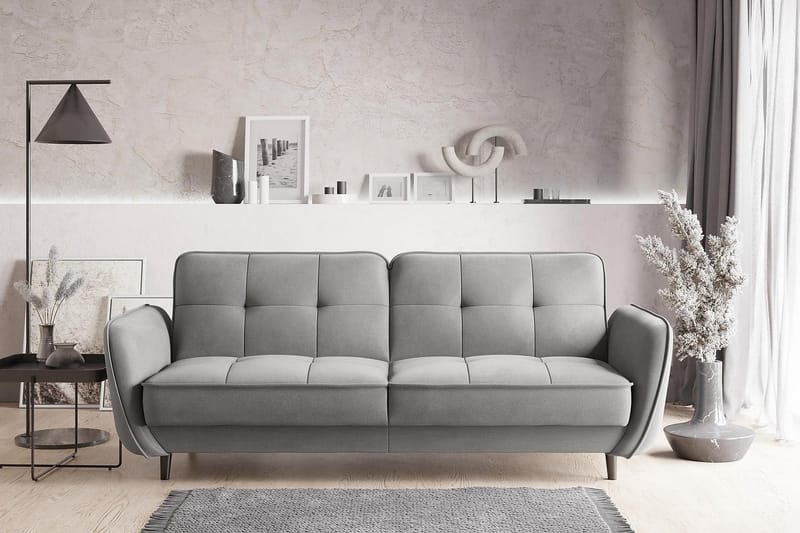 Katsuya Sovesofa 3-seters - Lysegrå - Møbler - Sofaer - Sovesofaer - 3 seters sovesofa
