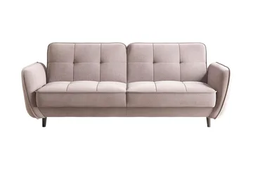 Katsuya Sovesofa 3-seters - Lyserosa - Møbler - Sofaer - Sovesofaer - 3 seters sovesofa