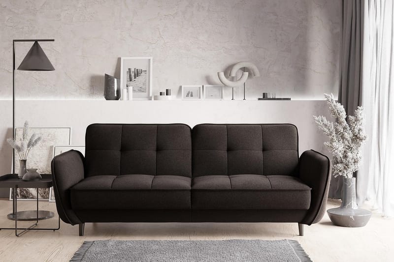 Katsuya Sovesofa 3-seters - Mørkebrun - Møbler - Sofaer - Sovesofaer - 3 seters sovesofa
