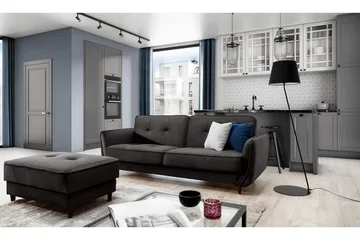 Katsuya Sovesofa 3-seters - Mørkebrun - Møbler - Sofaer - Sovesofaer - 3 seters sovesofa