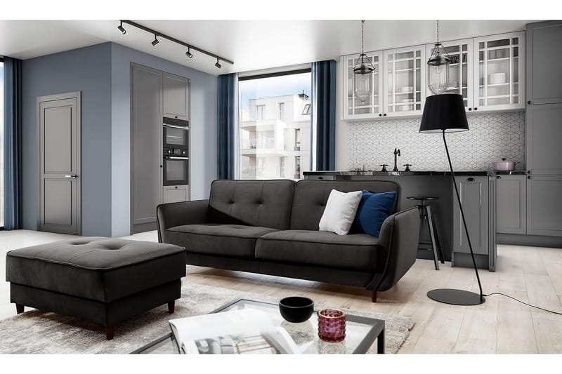 Katsuya Sovesofa 3-seters - Mørkebrun - Møbler - Sofaer - Sovesofaer - 3 seters sovesofa