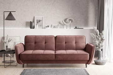 Katsuya Sovesofa 3-seters - Rosa - Møbler - Sofaer - Sovesofaer - 3 seters sovesofa