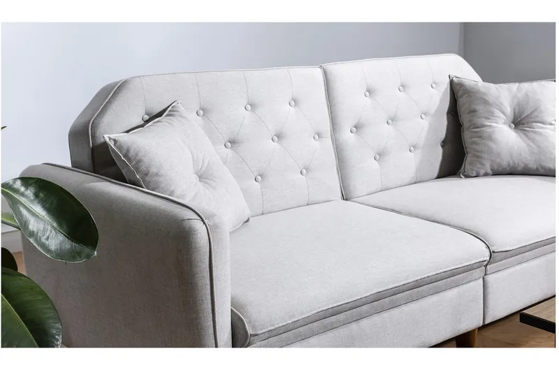 Keena Sovesofa 3-seter - Beige - Møbler - Sofaer - Sovesofaer - 3 seters sovesofa