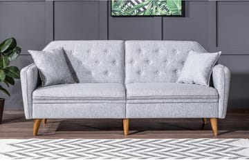 Keena Sovesofa 3-seter - Grå - Møbler - Sofaer - Sovesofaer - 3 seters sovesofa