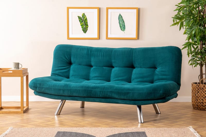 Kingaroy Sovesofa 3-seter 175x110 cm - Grønn - Møbler - Sofaer - Sovesofaer - 3 seters sovesofa