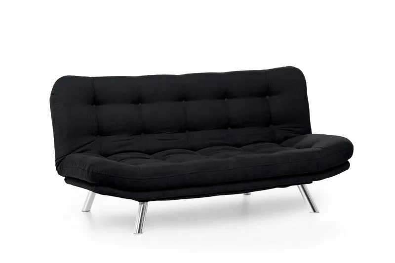 Kingaroy Sovesofa 3-seter 200x104 cm - Svart - Møbler - Sofaer - Sovesofaer - 3 seters sovesofa
