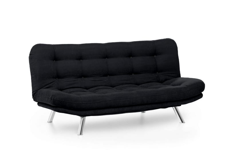 Kingaroy Sovesofa 3-seter 200x104 cm - Svart - Møbler - Sofaer - Sovesofaer - 3 seters sovesofa